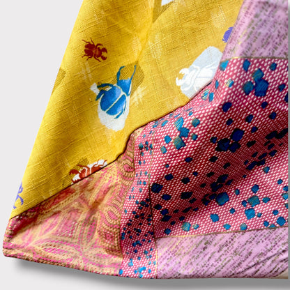 Handmade bento bag | Lucky beetle & Toyobo kimono