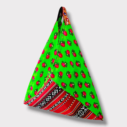 Handmade bento bag | Green warda
