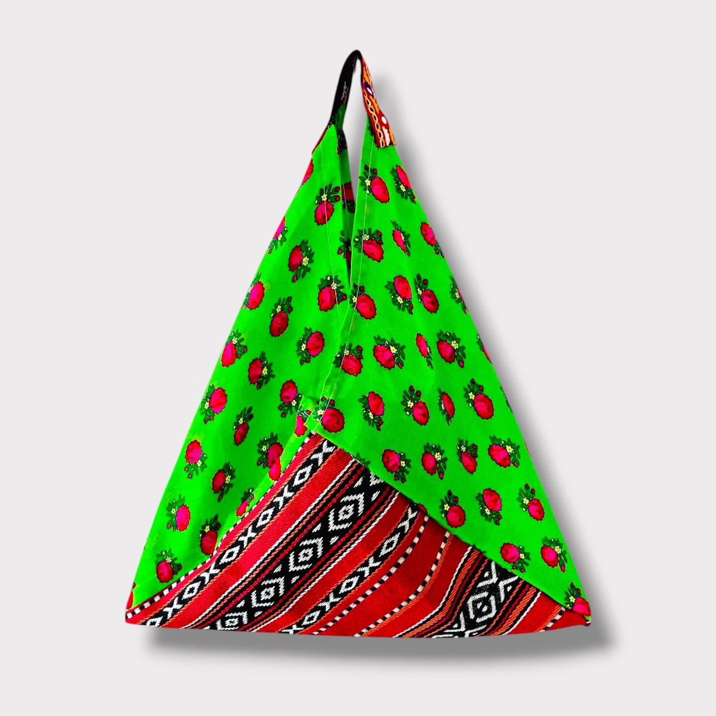 Handmade bento bag | Green warda
