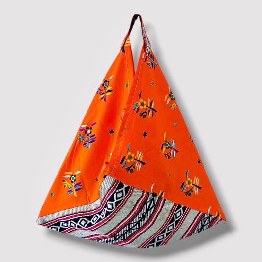 Handmade bento bag | Flowers in the desert at sunrise