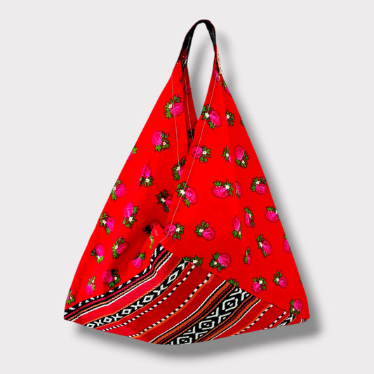 Handmade bento bag | Red Wardah