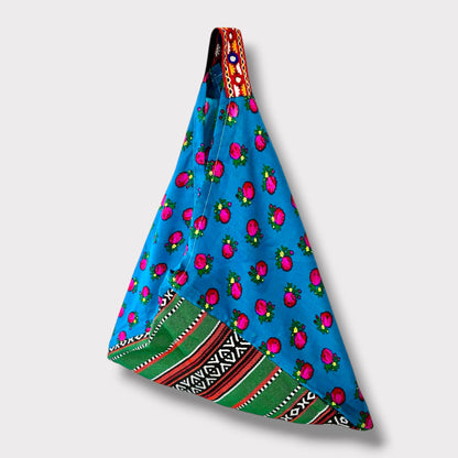 Handmade bento bag | Blue Wardah