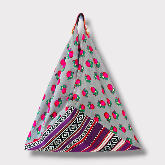 Handmade bento bag | Grey desert shades