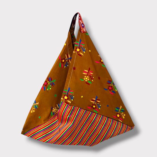 Handmade bento bag | Desert flowers