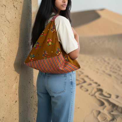 Handmade bento bag | Desert flowers