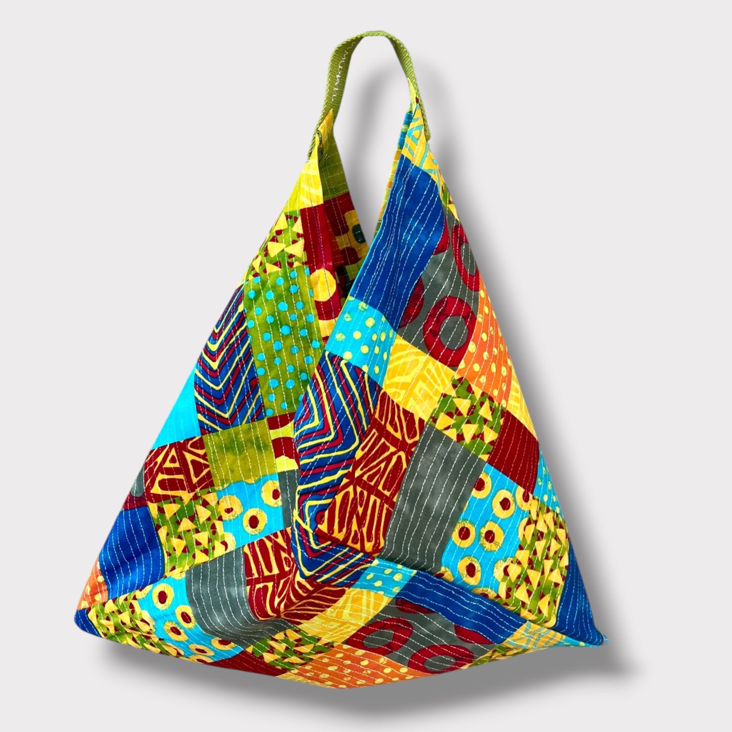 Handmade bento bag | African fields