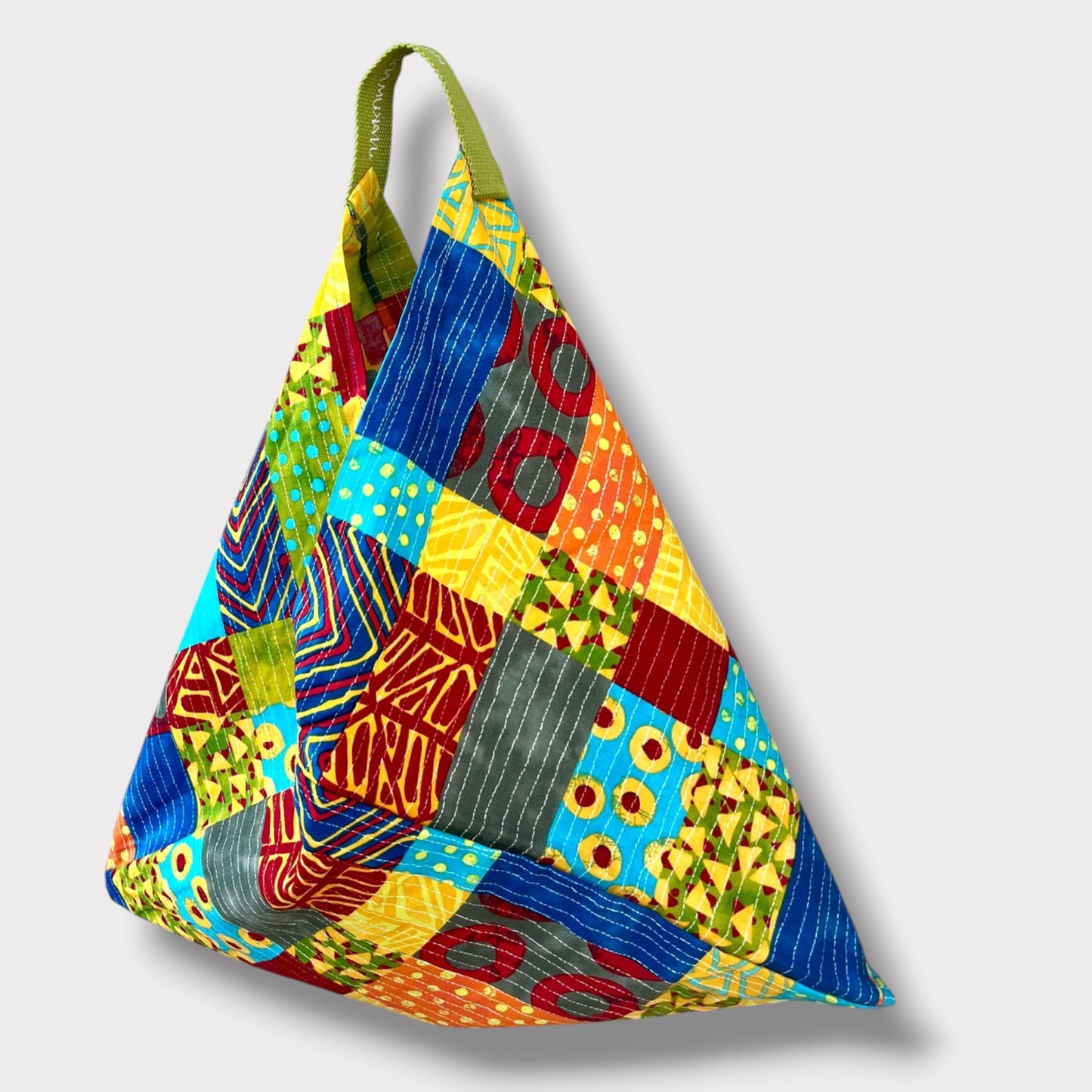 Handmade bento bag | African fields
