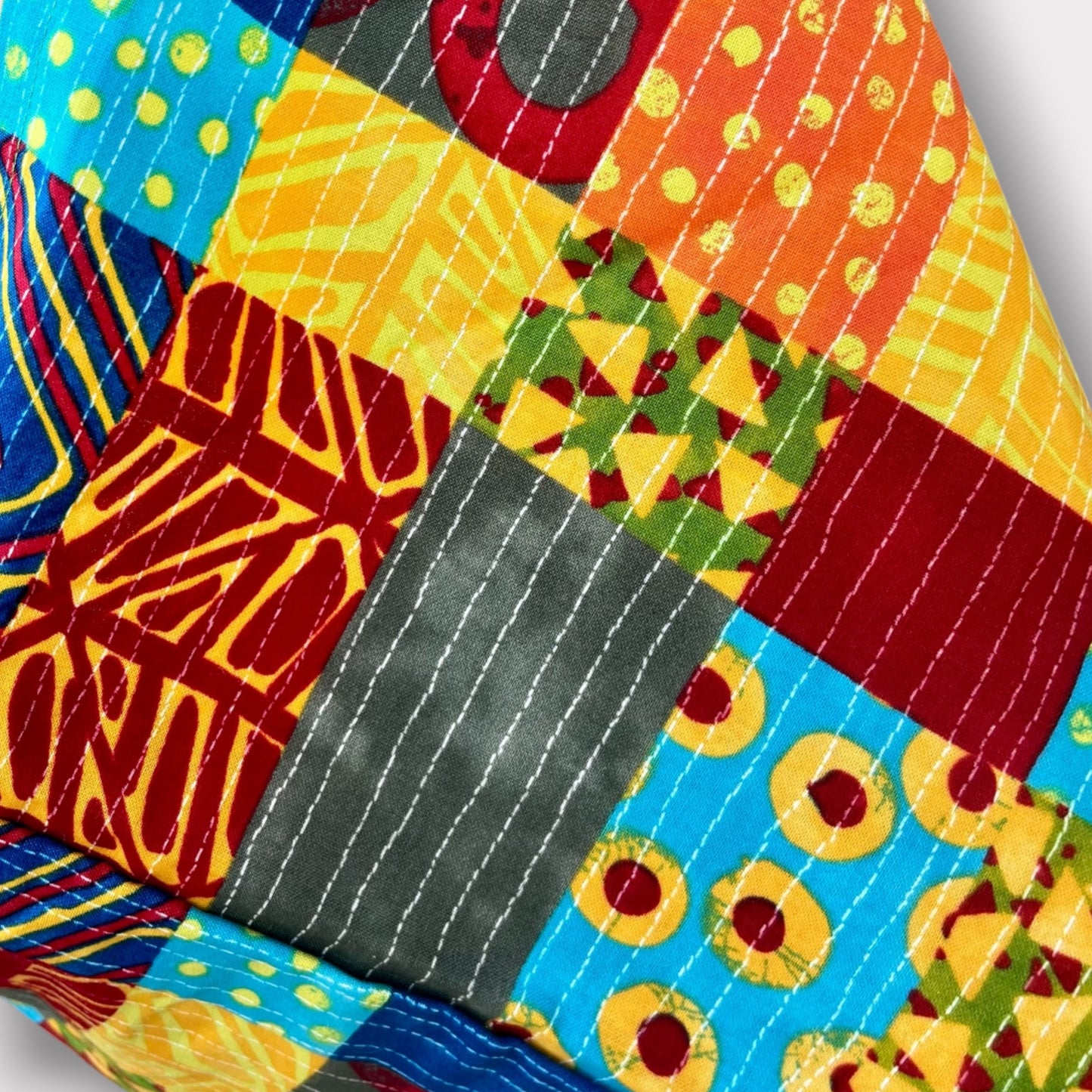 Handmade bento bag | African fields