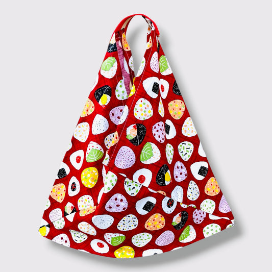 Handmade bento bag | Onigiri festival