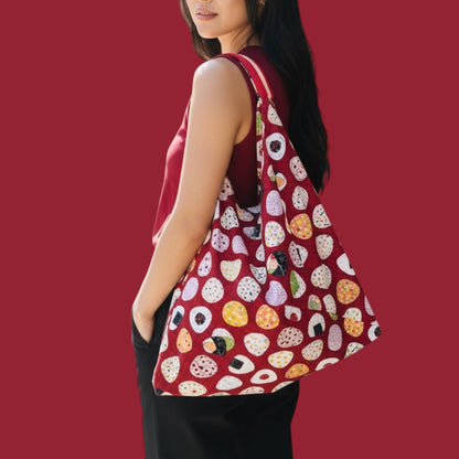Handmade bento bag | Onigiri festival