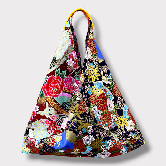 Handmade bento bag | Geishas in a garden in Tokyo