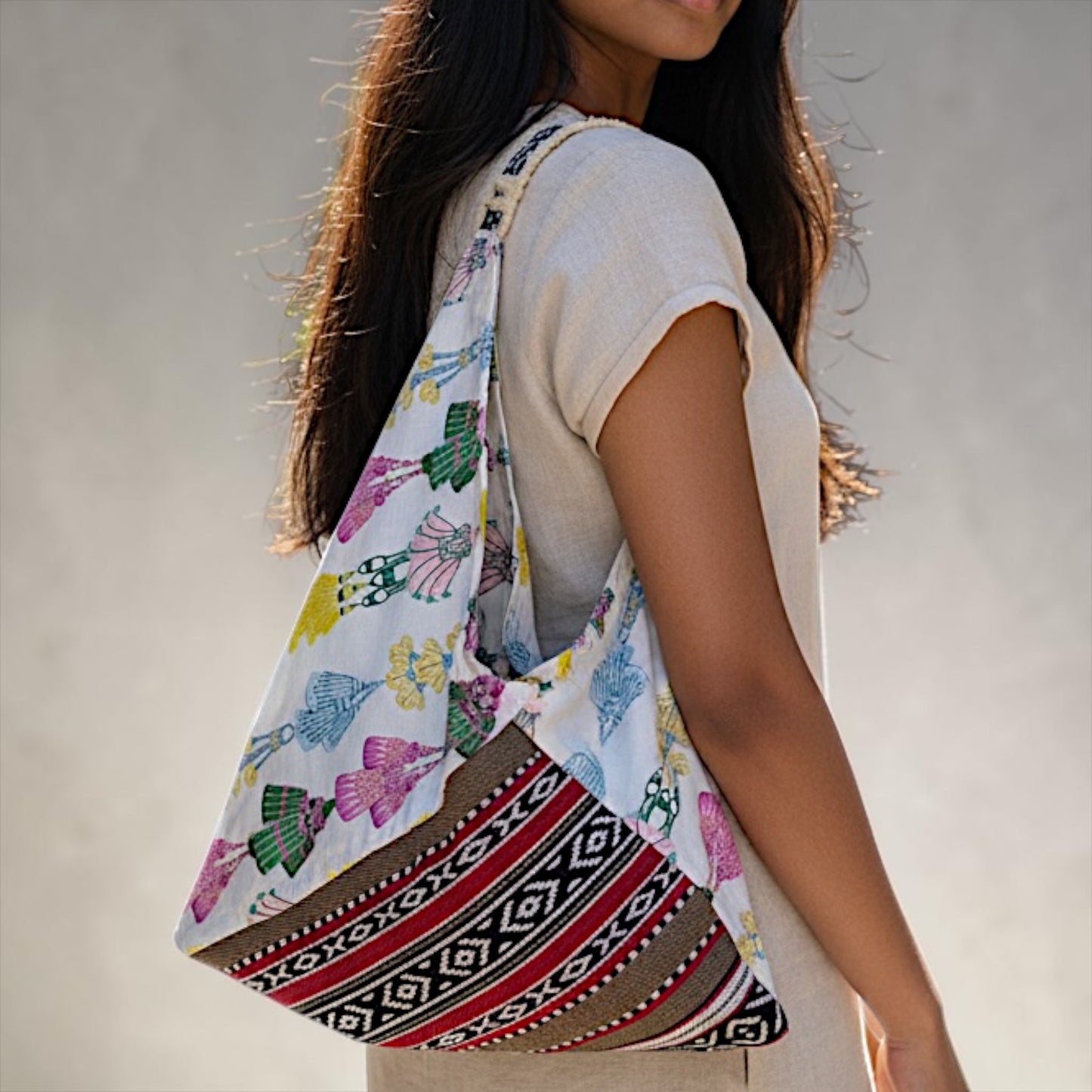 Handmade bento bag | Boho desert