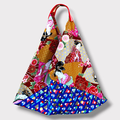 Handmade bento bag | Geishas at Mt Fuji