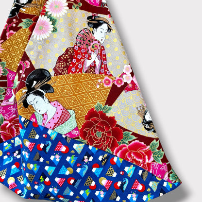 Handmade bento bag | Geishas at Mt Fuji