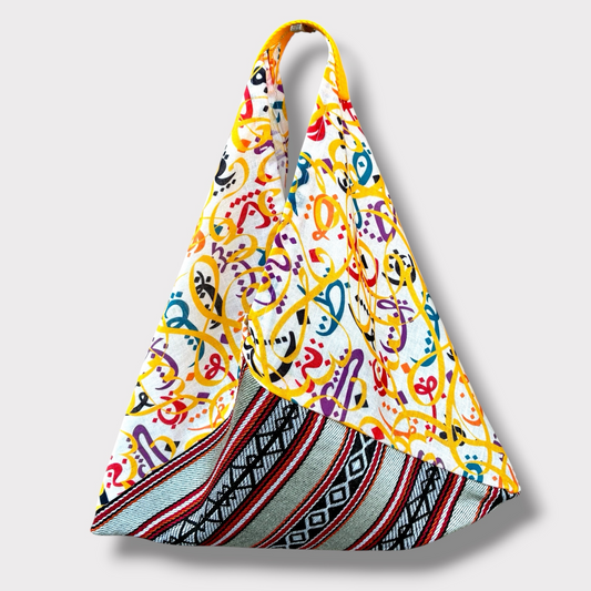 Handmade bento bag | Calligraphy in the desert