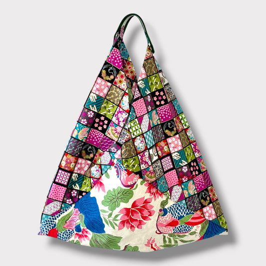 Handmade bento bag | Koi fish swimming in Kiso river