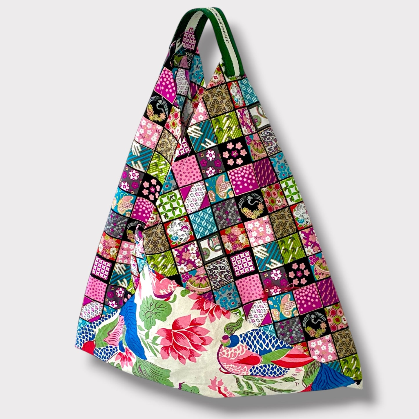 Handmade bento bag | Koi fish swimming in Kiso river