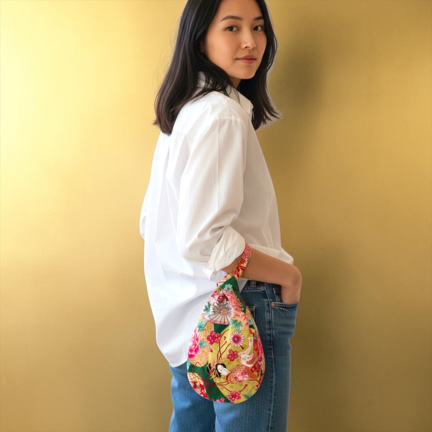 Reversible Kiki bag | Golden Geishas