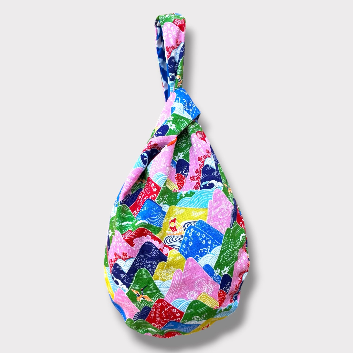 Reversible Kiki bag | Japanese colorful hills