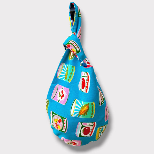 Reversible Kiki bag | Colorful Cans & beautiful flowers