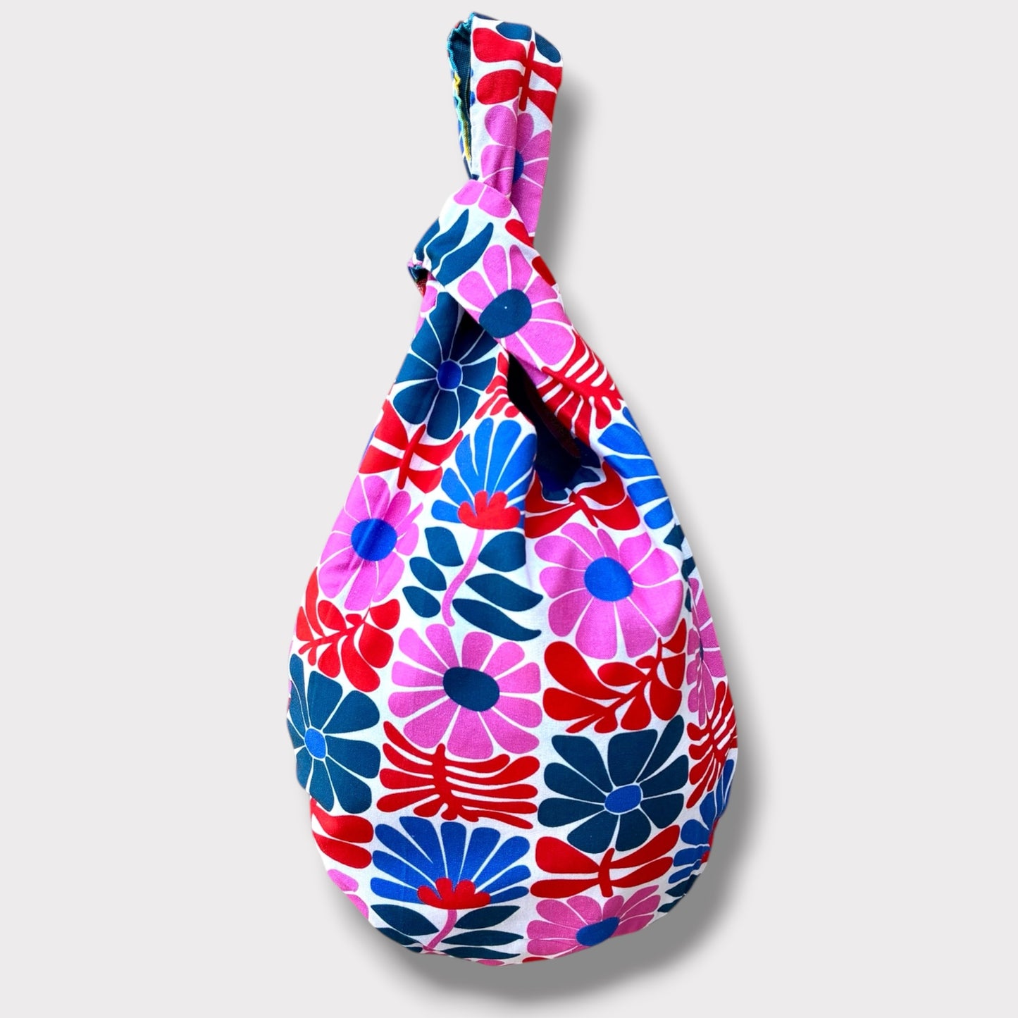 Reversible Kiki bag | Colorful Cans & beautiful flowers