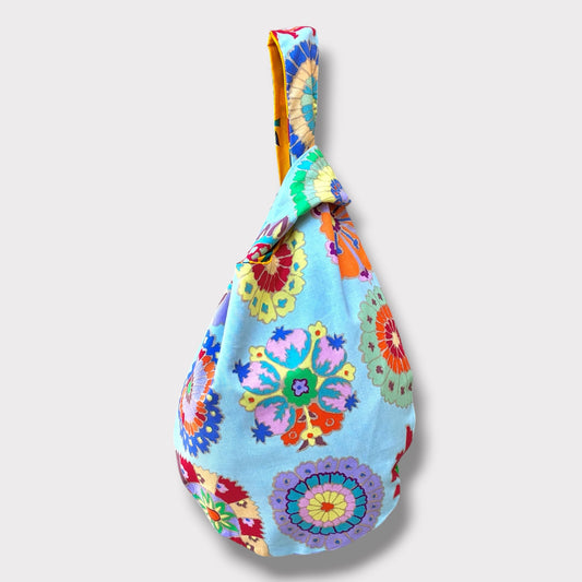 Reversible Kiki bag | Kaleidoscope flowers