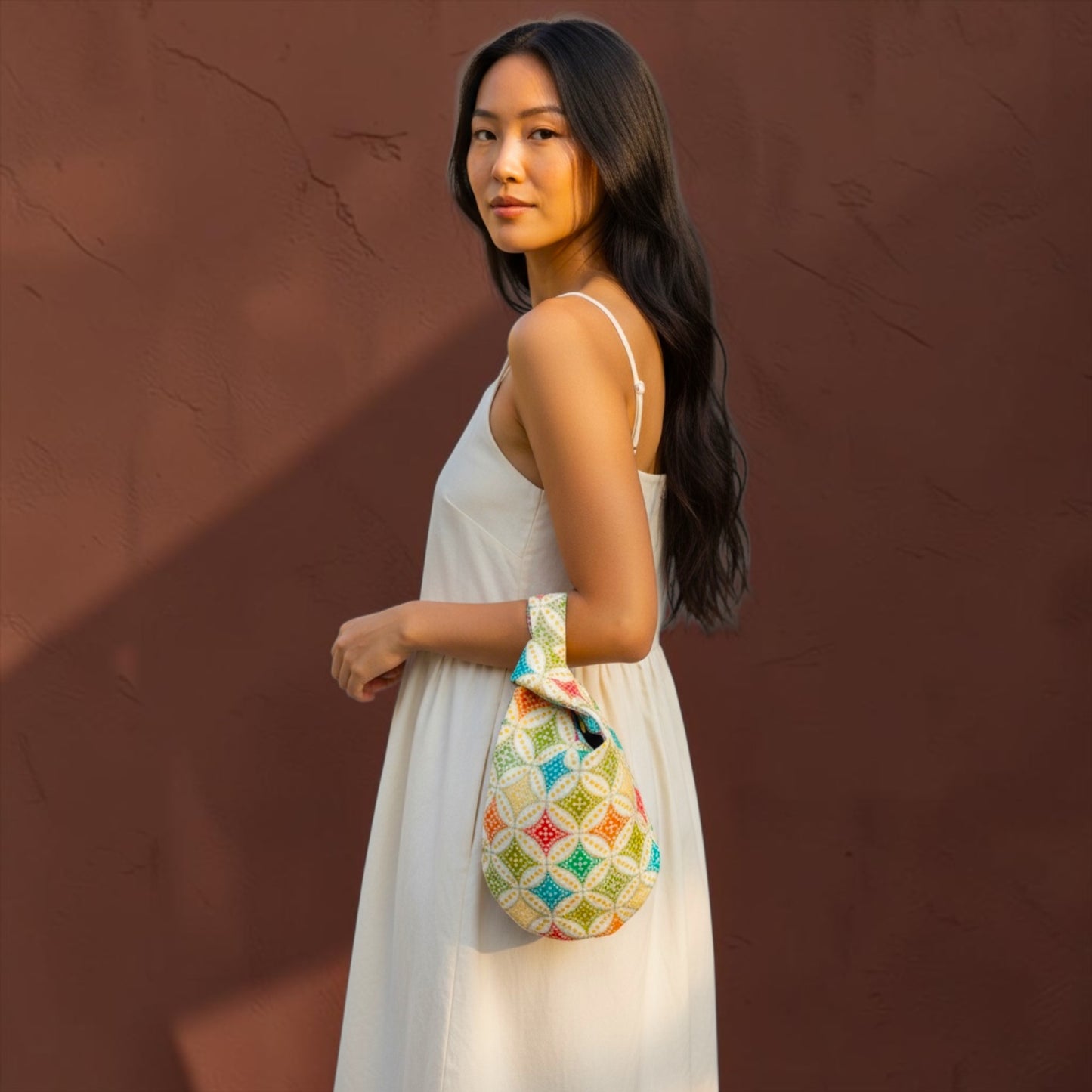 Reversible Kiki bag | Okinawa flowers