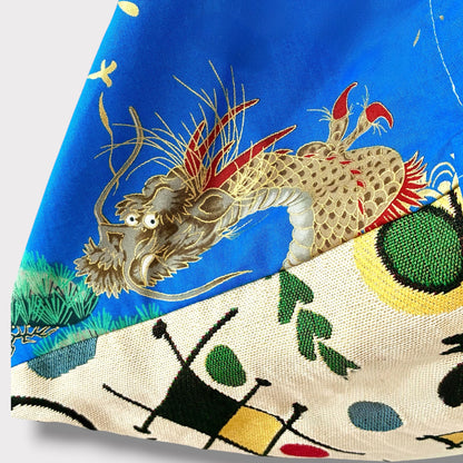 Handmade bento bag | Cranes skies