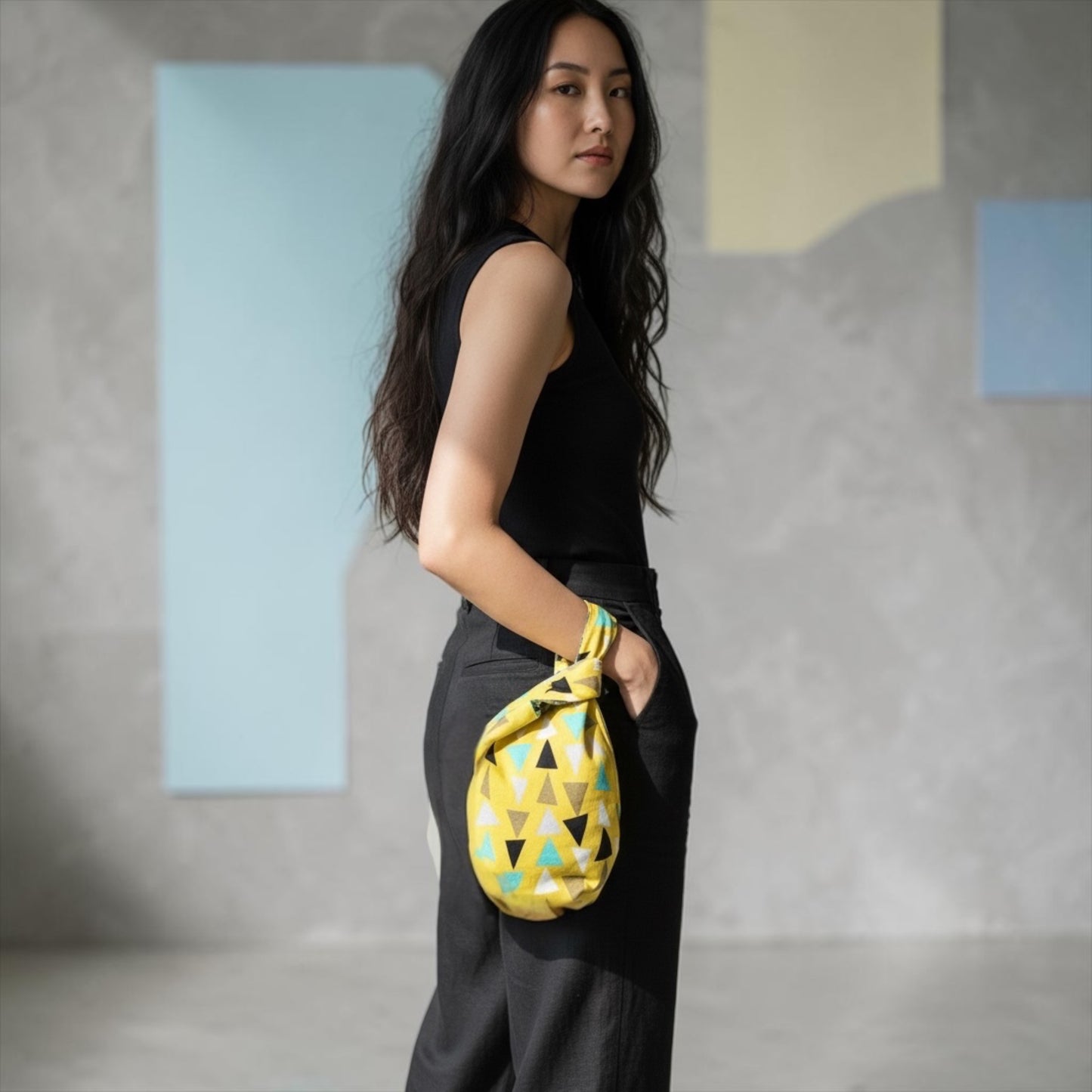 Reversible Kiki bag | Geometries & hidden peas