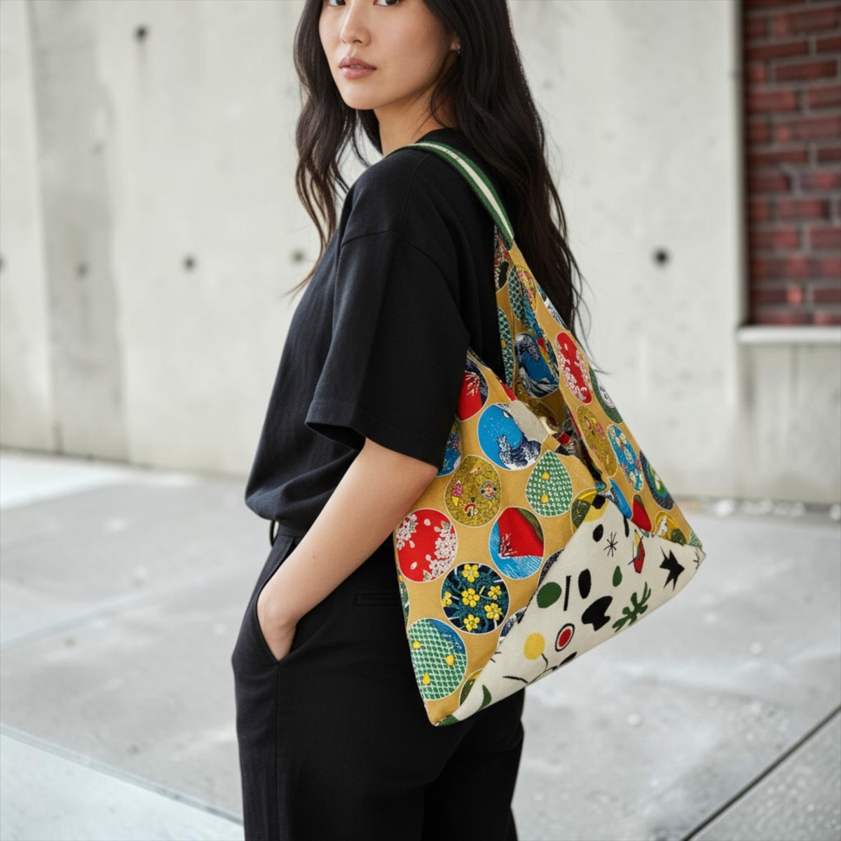 Handmade bento bag | Japan meets Miró