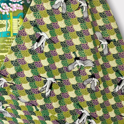Handmade bento bag | Green Japan landscapes