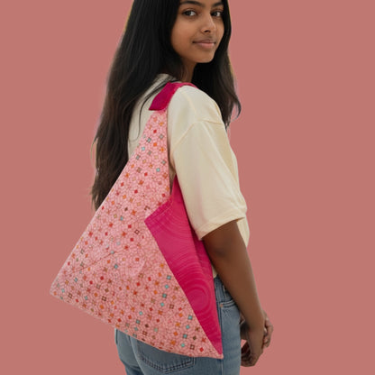 Handmade bento bag | Pink Japan