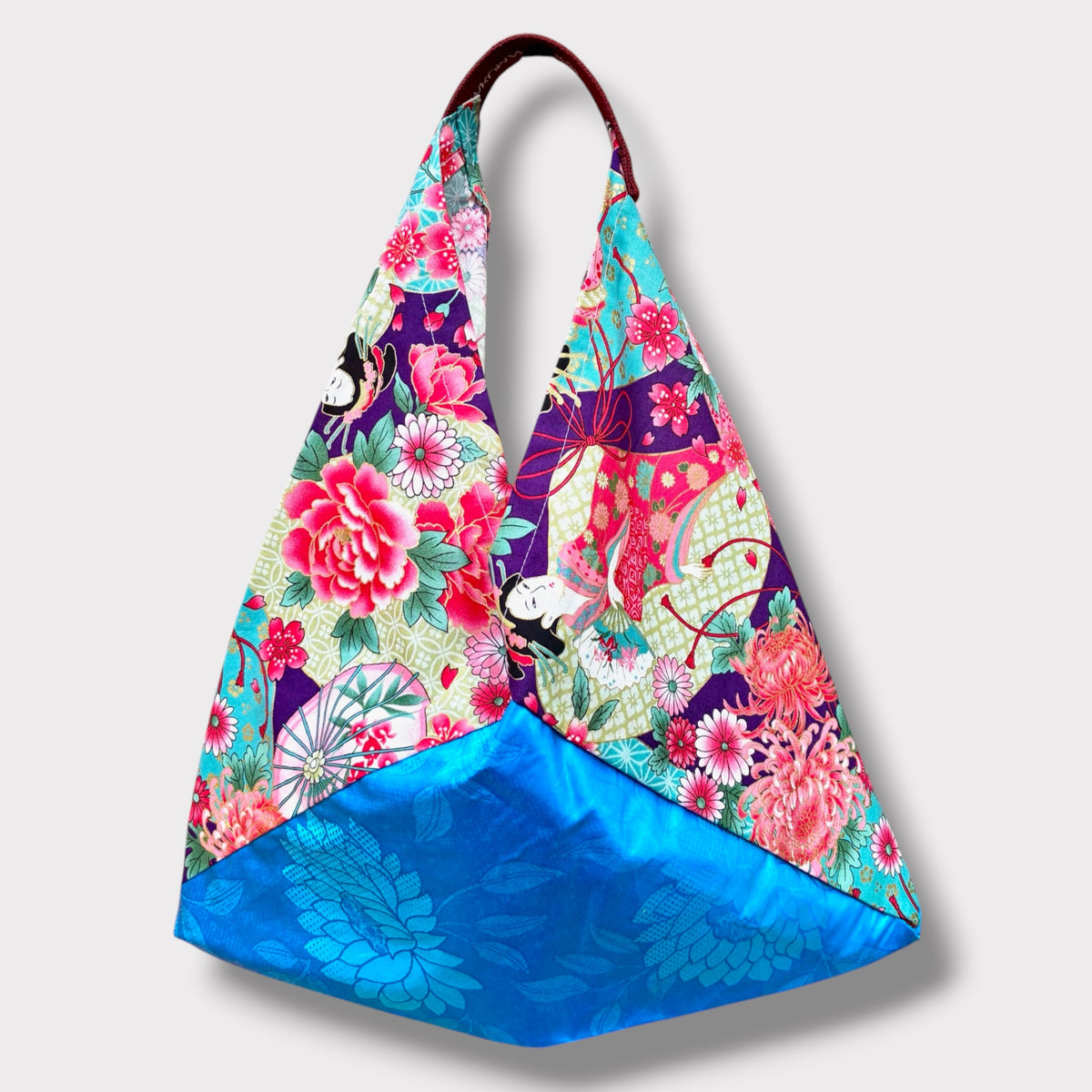 Handmade bento bag | Blue skies over Kyoto