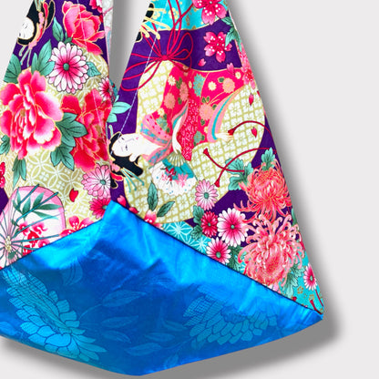 Handmade bento bag | Blue skies over Kyoto