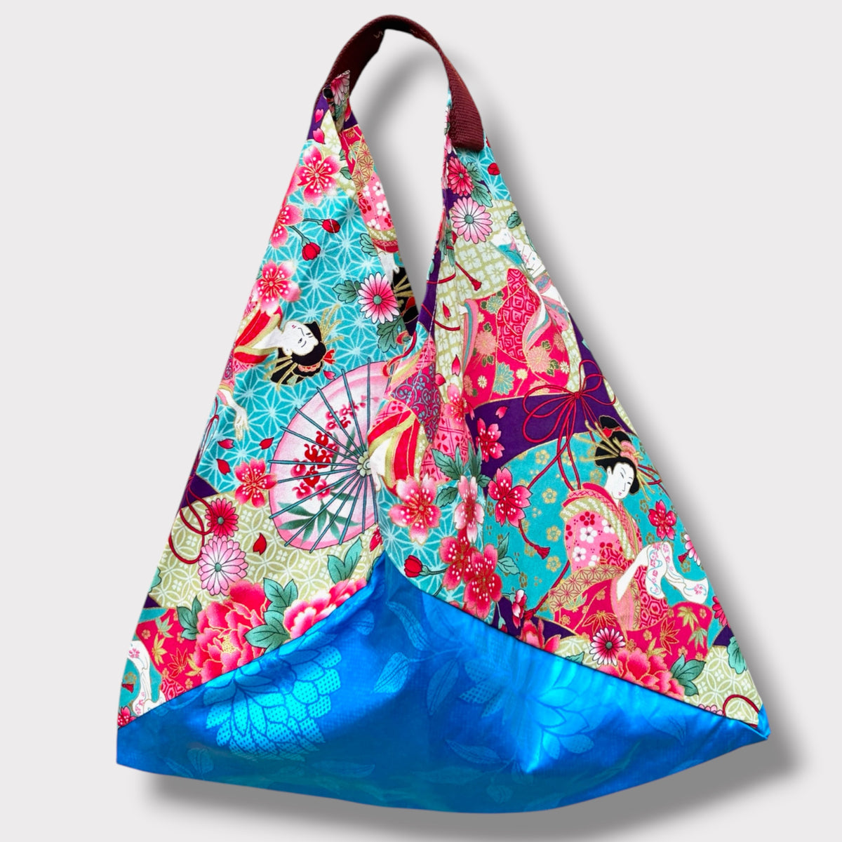 Handmade bento bag | Blue skies over Kyoto