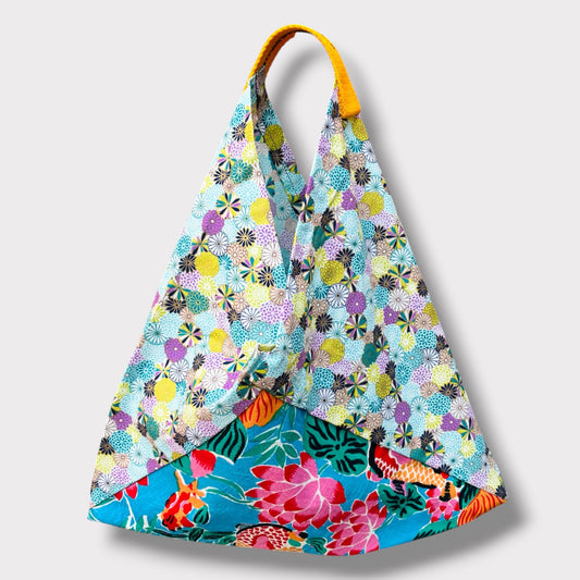 Handmade bento bag | Spring garden full of flowers in Tokyo