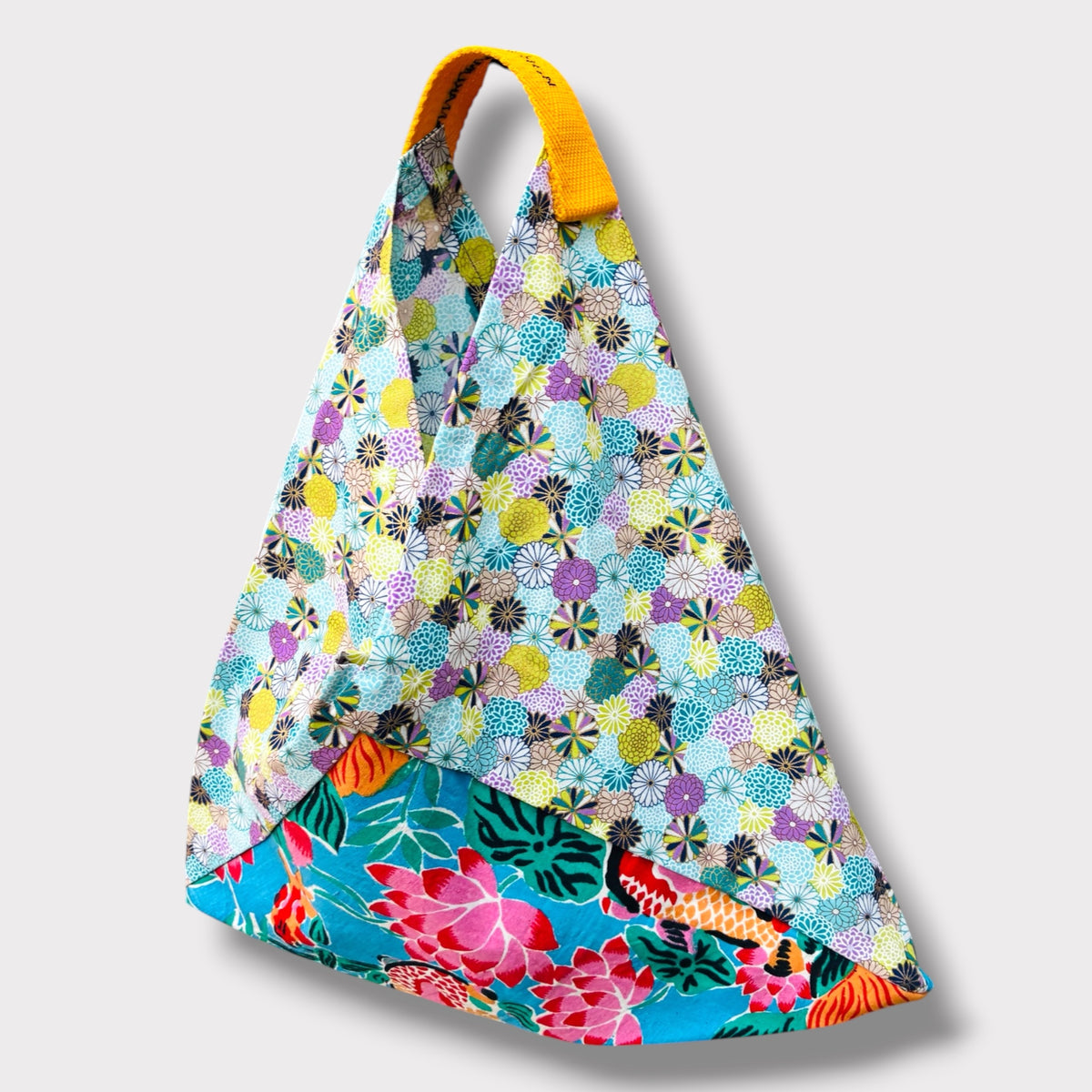 Handmade bento bag | Spring garden full of flowers in Tokyo