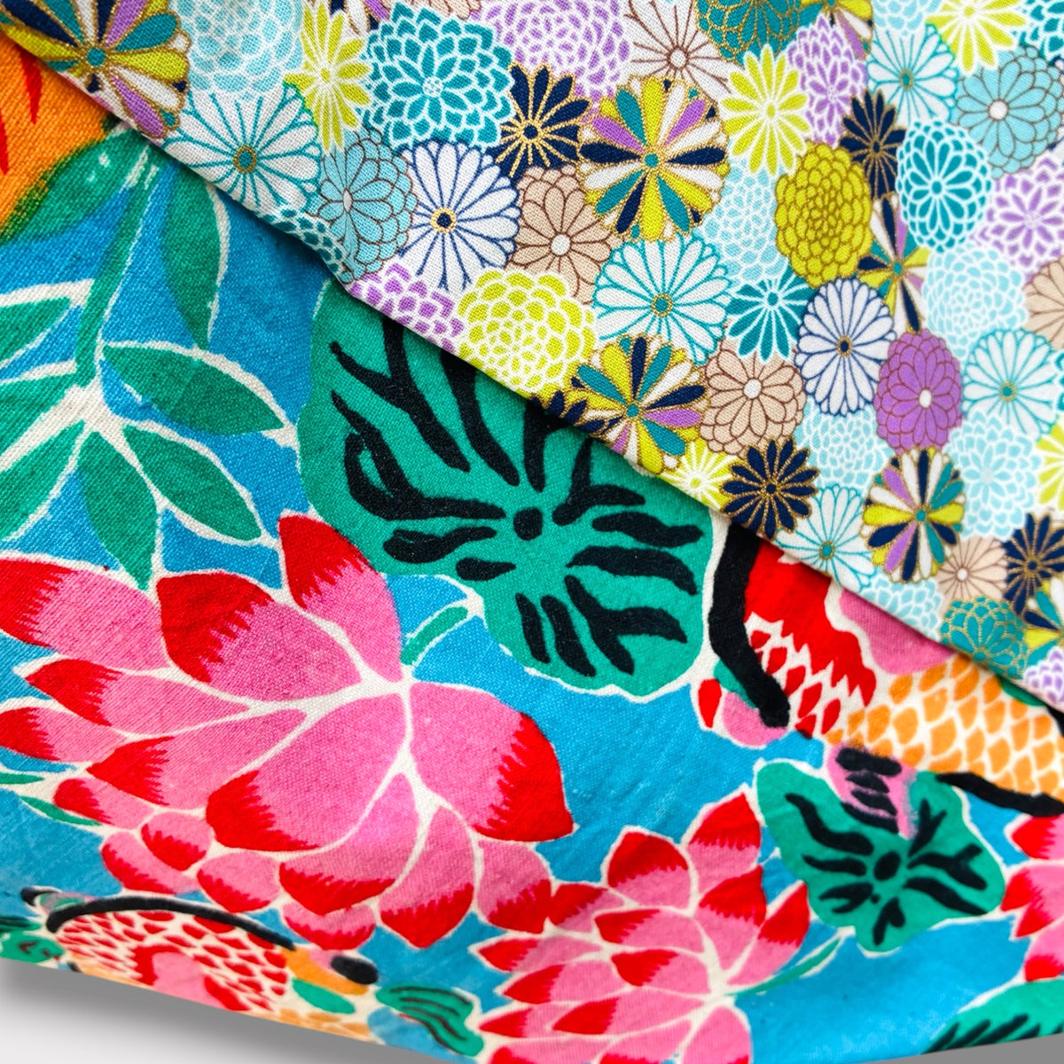 Handmade bento bag | Spring garden full of flowers in Tokyo