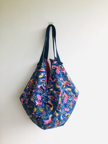 Sac shoulder bag , eco friendly origami sac tote , reversible shopping bag | Yokohama - Jiakuma
