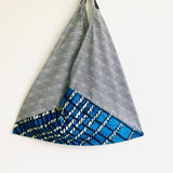 Origami bento bag , African eco friendly fabric bag , tote shopping triangle bag | Infinite Africa - Jiakuma