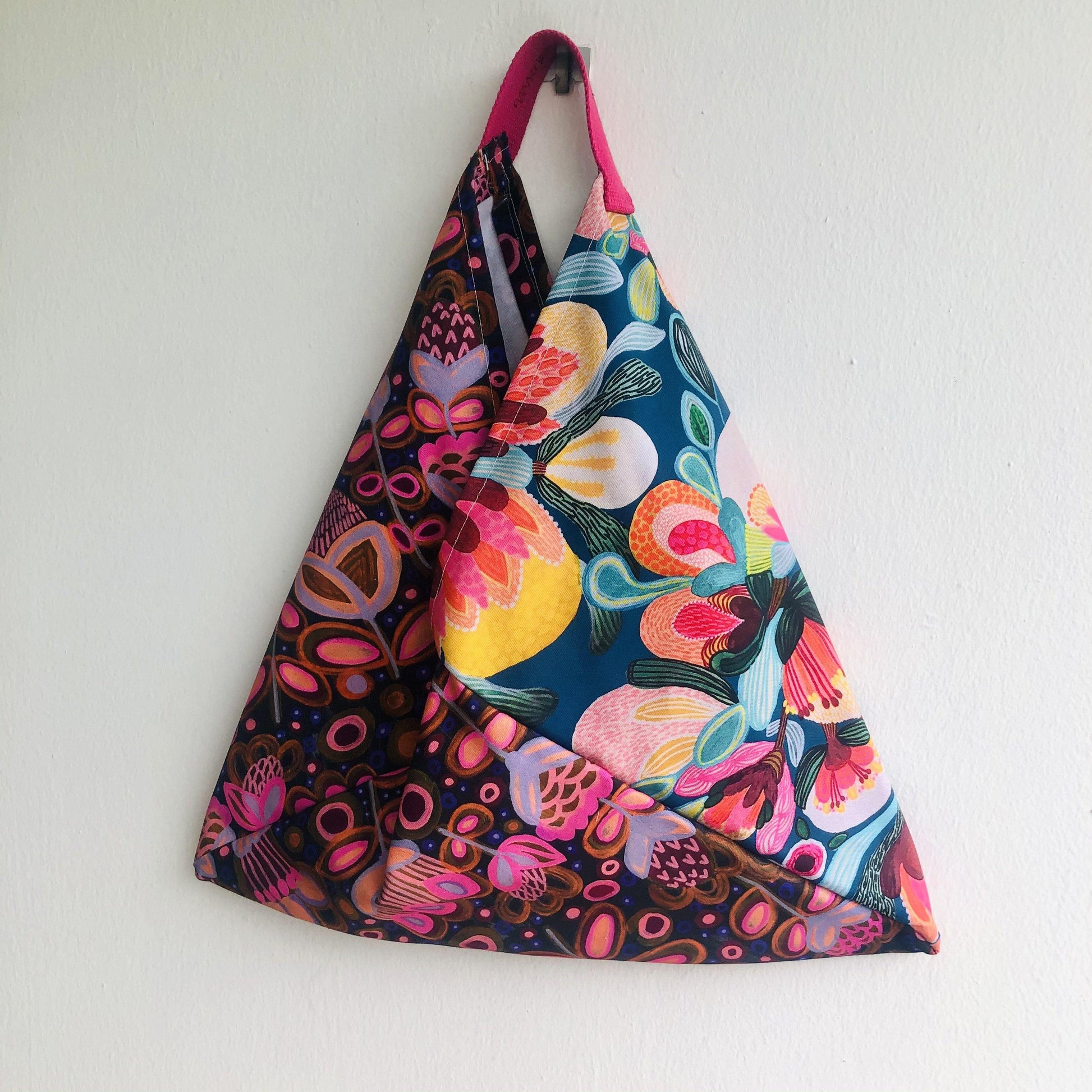 Origami bento colorful bag , triangle tote handmade bag | Visiting the botanical garden in Adelaide at dawn - Jiakuma