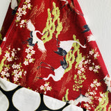 Origami bento bag , shoulder tote fabric bag , Japanese inspired bag | Dots & cranes - Jiakuma