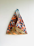 Origami bento bag , triangle tote bag , shoulder eco friendly bag , jute tote bag | The power of the people