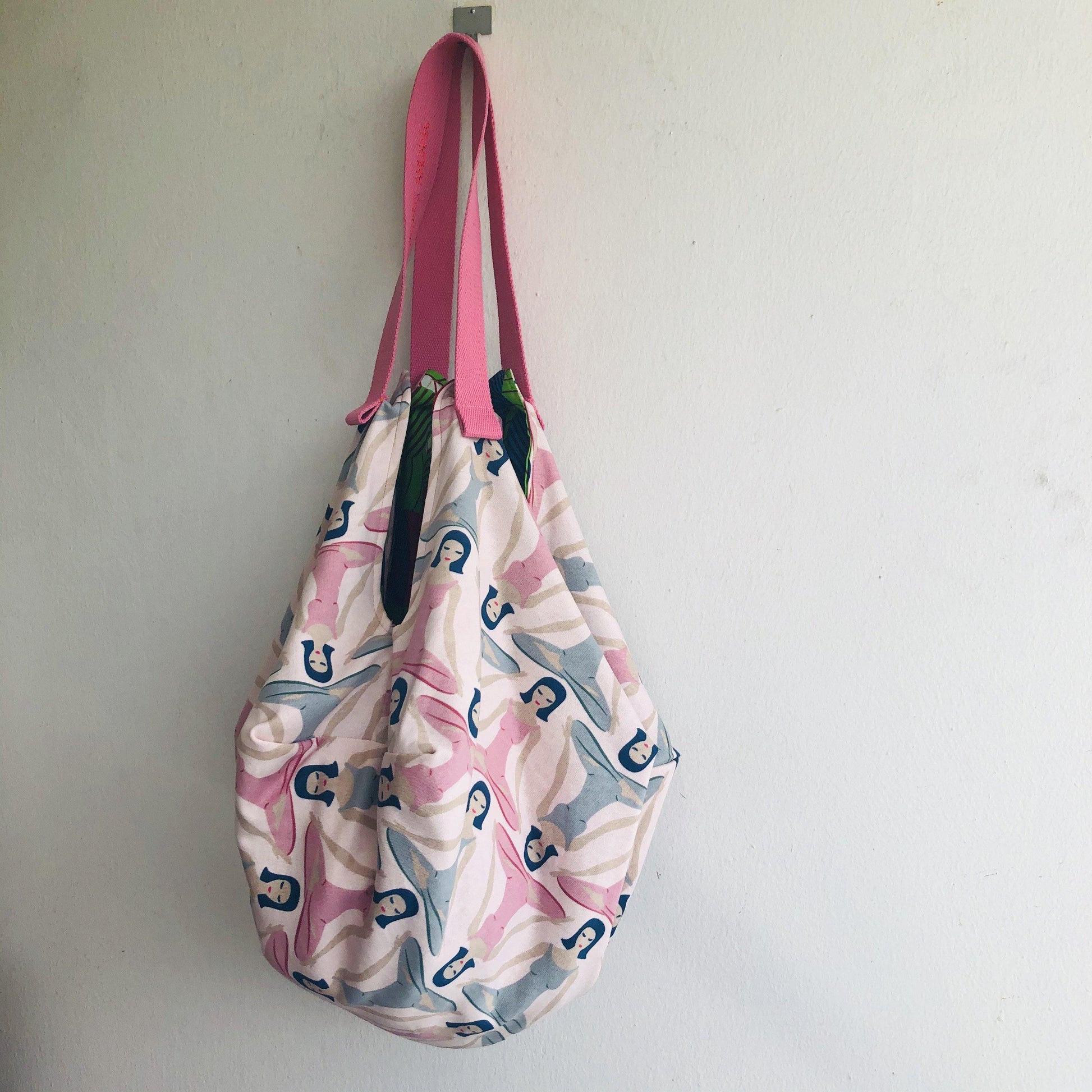 Octagonal sac shoulder bag, origami Japanese inspired yoga bag | Grace - Jiakuma