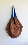 Sac origami bag , shoulder reversible Japanese inspired bag | Autumn in the gardens of Tokyo - Jiakuma