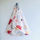 Origami bento triangle bag , shoulder eco friendly tote bag | it’s a happy world - Jiakuma