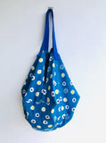 Origami shoulder sac bag , reversible shopping tote bag , Japanese origami inspired bag | Egg & fish - Jiakuma