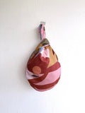 Origami small wrist bag , reversible one of a kind colorful knot bag , Japanese inspired bag |  A Garden in Marrakech