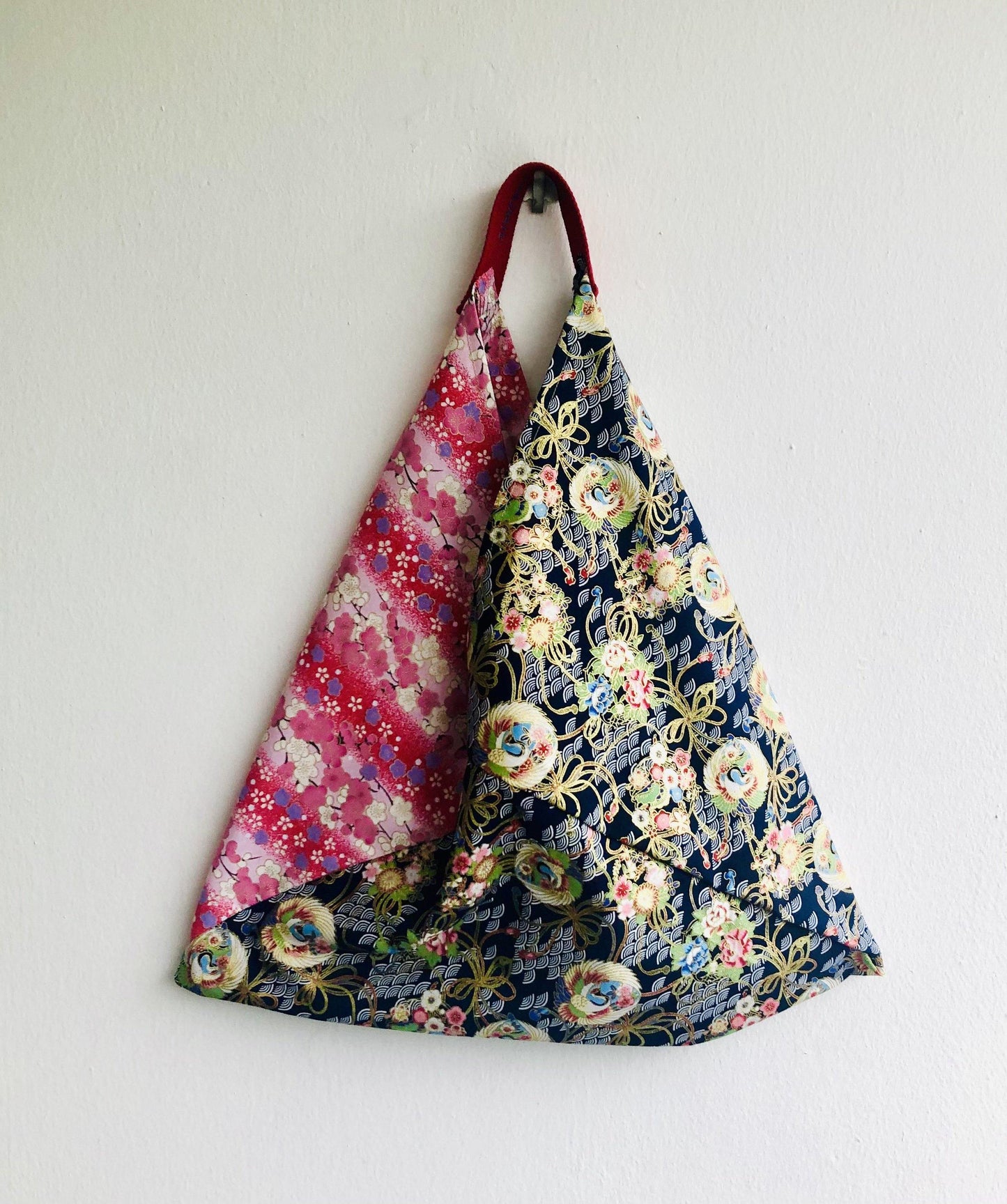 Origami bento bag , shoulder tote bag , Japanese inspired bag | Garden in Osaka - Jiakuma