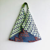 Origami bento bag , ooak tote bag , shoulder eco friendly triangle bag | Il biscioni di Milano - Jiakuma